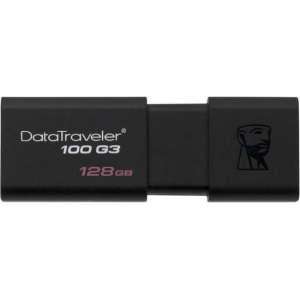 Kingston - USB-Stick Datatraveler 100 G3 - 128 GB - Zwart