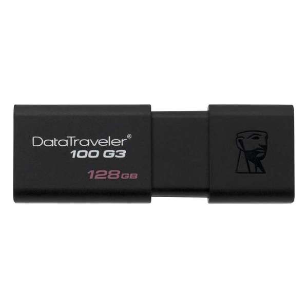 Kingston - USB-Stick Datatraveler 100 G3 - 128 GB - Zwart