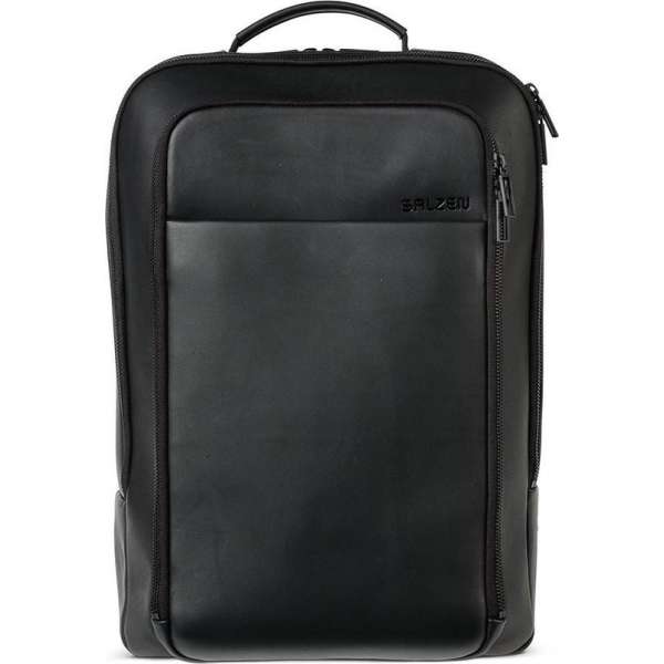 Salzen Originator Leather Business Backpack Total Black