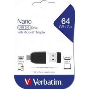 Verbatim 49329 USB flash drive 64 GB 2.0 Zwart