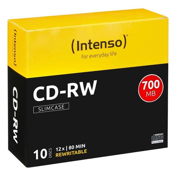 CD-RW Intenso 700MB 10pcs SlimCase 12x