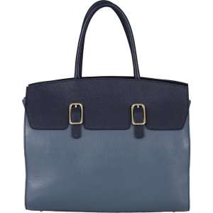 BELUCIA OVADA B-ARTIKEL LARGE KALFSLEER BICOLOR BLAUW Dames Handtas Blauw