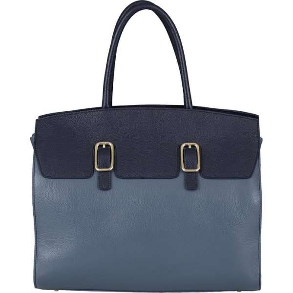 BELUCIA OVADA B-ARTIKEL LARGE KALFSLEER BICOLOR BLAUW Dames Handtas Blauw