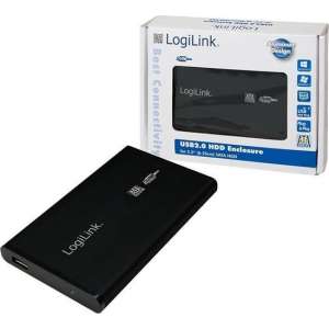 LogiLink UA0041B behuizing voor opslagstations 2.5'' Zwart Stroomvoorziening via USB