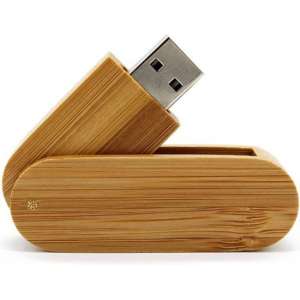 Hout Twister gelakt USB stick 8gb