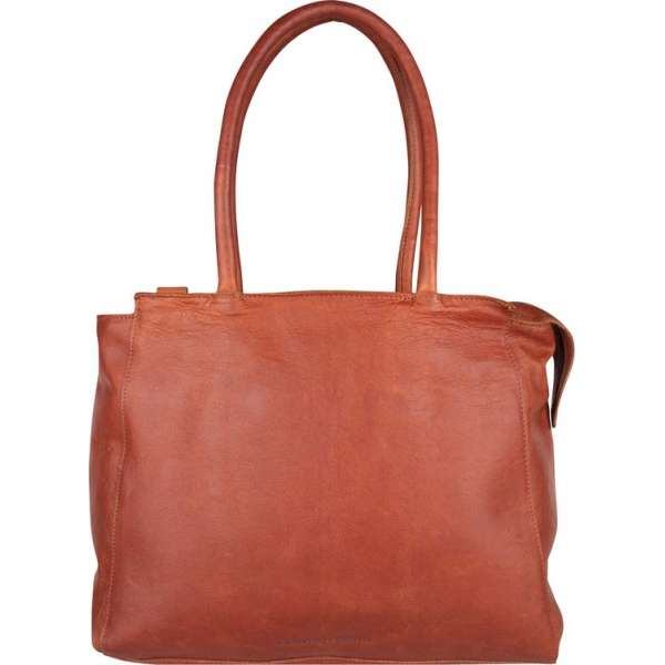 Cowboysbag Evi Schoudertas - 15,6 inch Laptoptas - Cognac