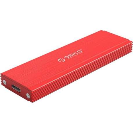 Orico NVMe M.2 SSD behuizing - 10Gbps - Aluminium - Rood