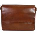 Werktas A4 cognac laptop messenger bag Leder