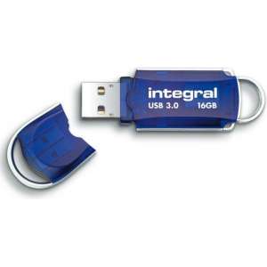 Integral Courier USB flash drive 16 GB USB Type-A 3.2 Gen 1 (3.1 Gen 1) Blauw, Zilver