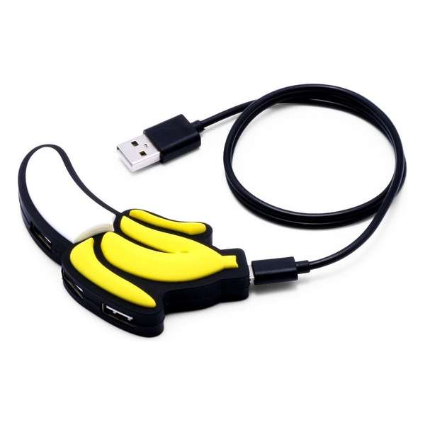 Geel Tech USB Verdeler Banana