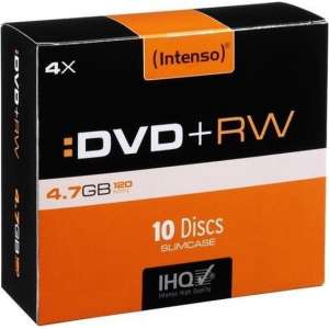 DVD+RW Intenso 4,7GB 10pcs Slimcase 4