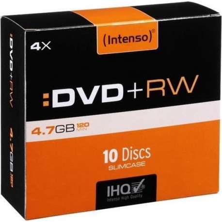 DVD+RW Intenso 4,7GB 10pcs Slimcase 4