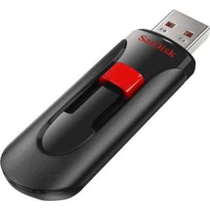 Sandisk Cruzer glide USB-stick 2.0, 16 GB, zwart