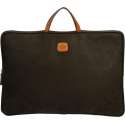 Bric's Life laptoptas 17 inch oliva