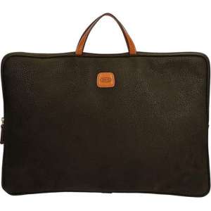 Bric's Life laptoptas 17 inch oliva