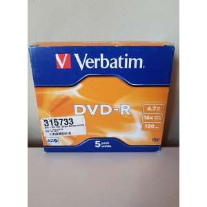 Verbatim DVD -R 4.7gb 16x speed /120min   5pack