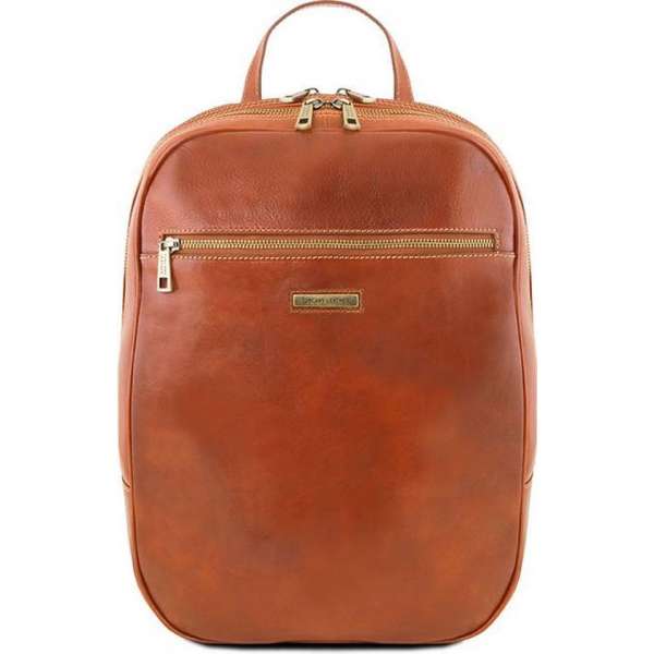 Tuscany leather leren laptoptas Osaka Cognac TL141711