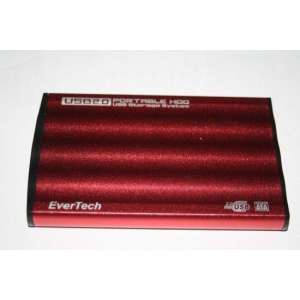 EverTech 2.5” SATA  HDD Aluminum Behuizing (Rood)