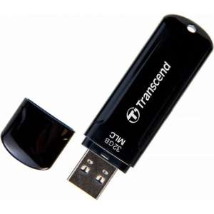 Transcend JetFlash 750, 32GB 32GB USB 3.0 Zwart USB flash drive