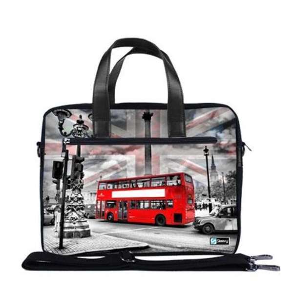 Laptoptas 17,3 / schoudertas Londen - Sleevy - laptoptas - schooltas