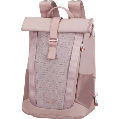 Samsonite Laptoprugzak - 2WM Mesh Roll Top Backpack 15.6 inch Old Rose