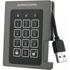 Apricorn - Padlock FIPS validated - Externe SSD - 240GB - Zwart