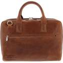 Plevier Laptoptas Toploader 2 Vaks 15.6'' Cognac