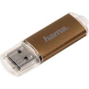 Hama 32GB Laeta USB flash drive USB Type-A 2.0 Bruin, Transparant
