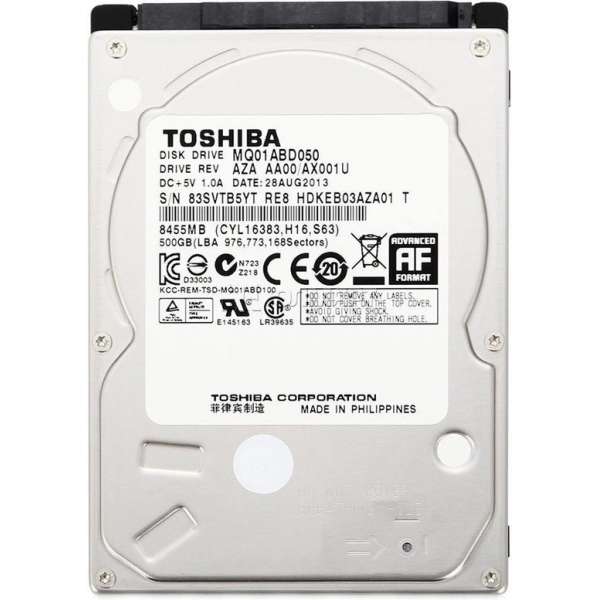 Toshiba 500GB 2.5'' 2.5'' SATA