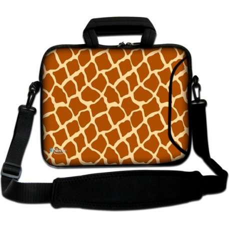 Sleevy 17.3 inch laptoptas giraffe print