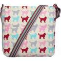 MISS LULU Canvas Schoudertas DOG . - L1104DG BG)