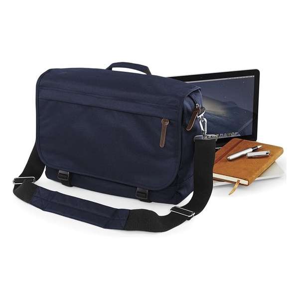 Bagbase Campus messenger Laptoptas blauw 14 Liter