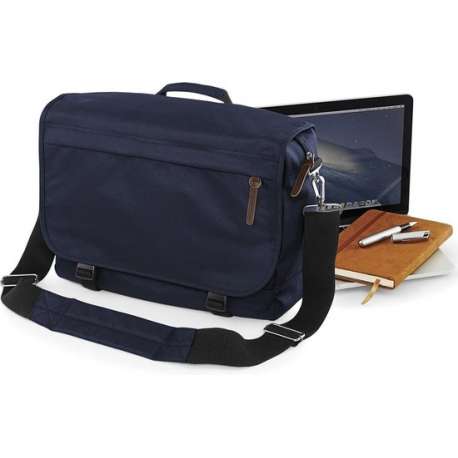 Bagbase Campus messenger Laptoptas blauw 14 Liter