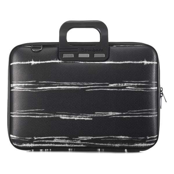 Bombata Laptoptas B&w 43 X 33 Cm Kunstleer Zwart/wit