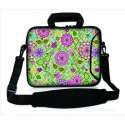 Sleevy 17,3 laptoptas roze bloemen