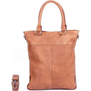 DSTRCT Raider Road Leren Shopper - L - Cognac