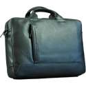 Buono Leather Aktetas/Laptoptas Boston - Zwart