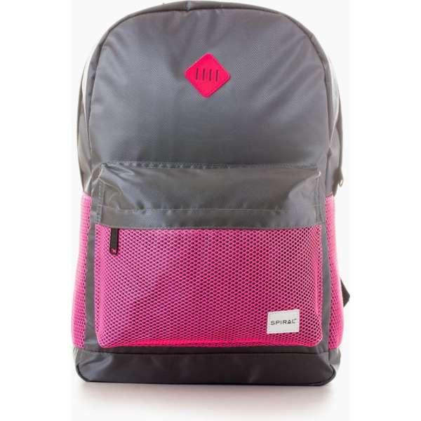 Spiral OG Rugzak Charcoal-Pink Mesh