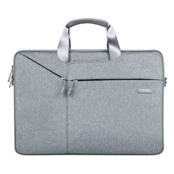 Gent Brief Case Laptoptas / Schoudertas voor Laptop 13.3 inch - Lightgrijs