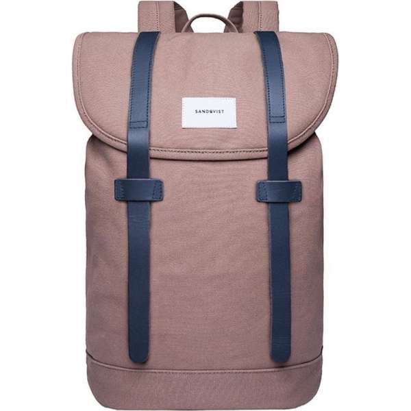 Sandqvist Rugzak Stig Earth Brown SQA1357 Eco Canvas - Bruin 14 Lt