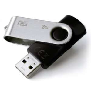 Goodram 8GB USB 2.0 8GB USB 2.0 Type-A Zwart, Zilver USB flash drive