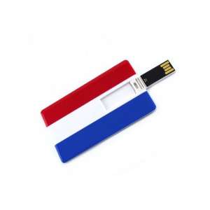 Creditcard usb stick Nederlandse vlag 8GB -1 jaar garantie – A graden klasse chip