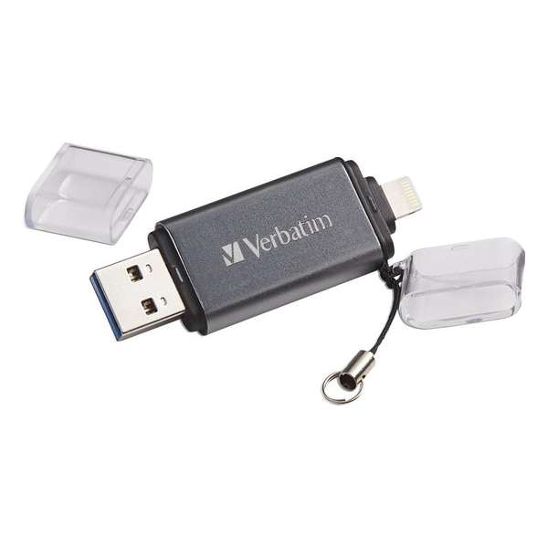 Verbatim iStore 'n' Go USB flash drive 16 GB USB Type-A / Lightning 3.2 Gen 1 (3.1 Gen 1) Grijs