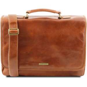 Tuscany Leather 1st Class Heren Aktetas Honing