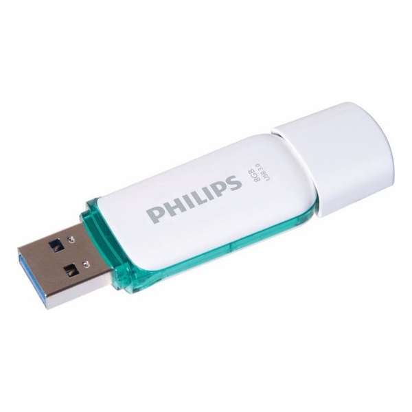 Philips FM08FD75B USB flash drive 8 GB USB Type-A 3.2 Gen 1 (3.1 Gen 1) Turkoois, Wit