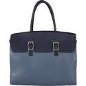 BELUCIA SALE BELUCIA OVADA DAMES HANDTAS LARGE KALFSLEER BICOLOR BLAUW Dames Handtas Blauw