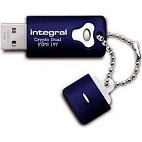 Integral 8GB Crypto Dual FIPS 197 USB flash drive USB Type-A 2.0 Blauw