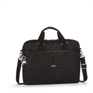 Kipling Kaitlyn Laptoptas Black Garden - Dames - Polyamide - Zwart