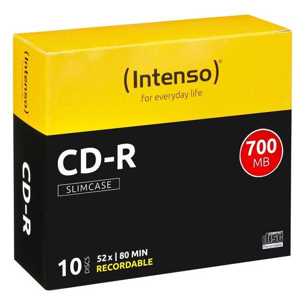 Intenso CD-R 700Mb 52x slimcase (10)