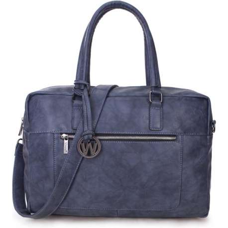 Wimona Milena 2025 Dames Laptoptas - 15,6 inch - Blauw